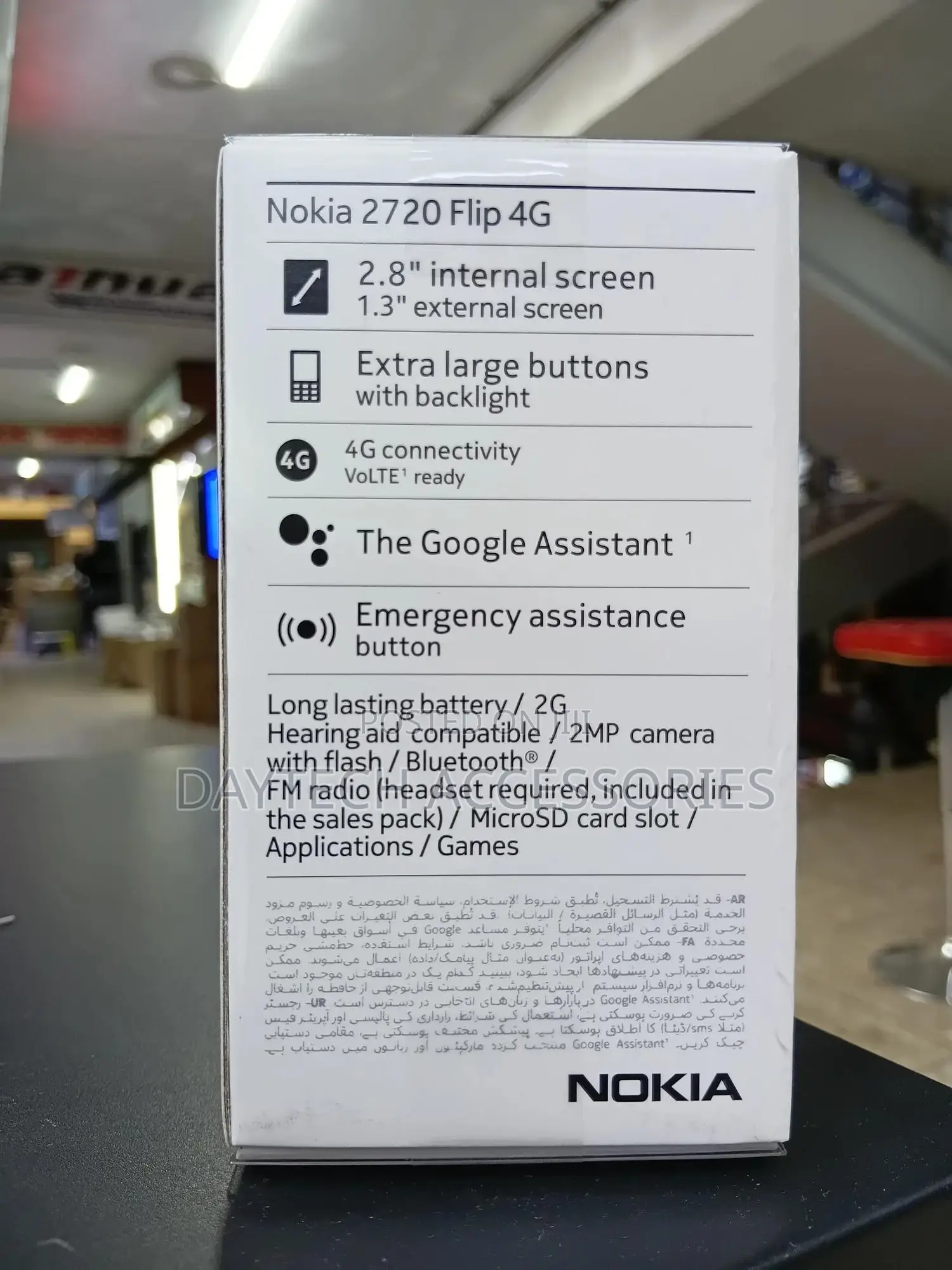 New Nokia 2760 Flip 4 GB Black