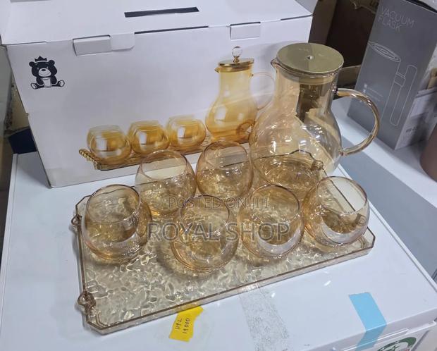 8pc Water Set Gold