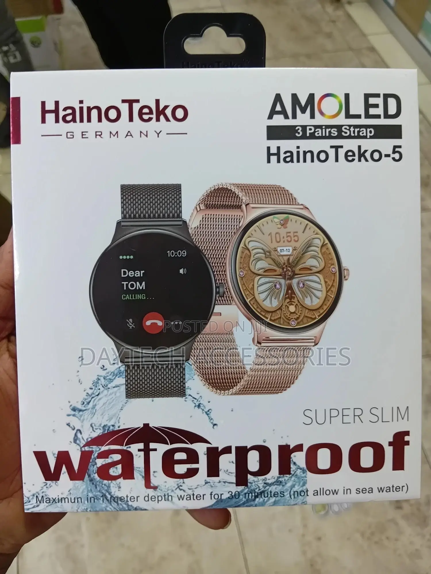 The Hainoteko-5 Ultra-Slim Round-Shaped Smartwatch.