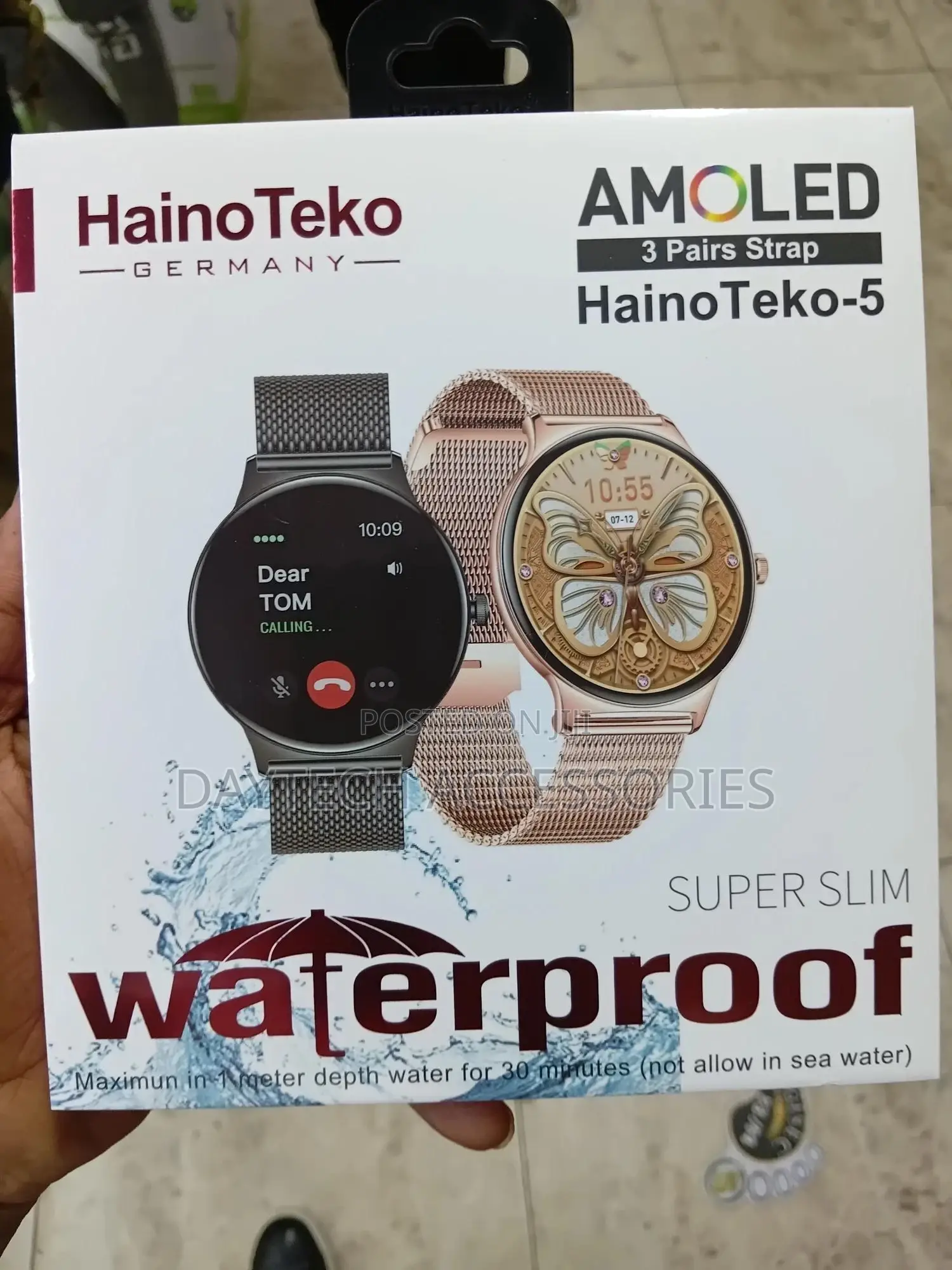 The Hainoteko-5 Ultra-Slim Round-Shaped Smartwatch.