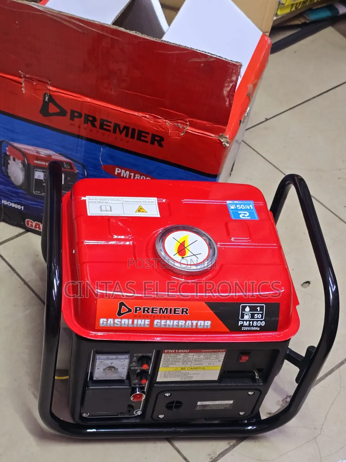 Portable Gasoline Generator 850w