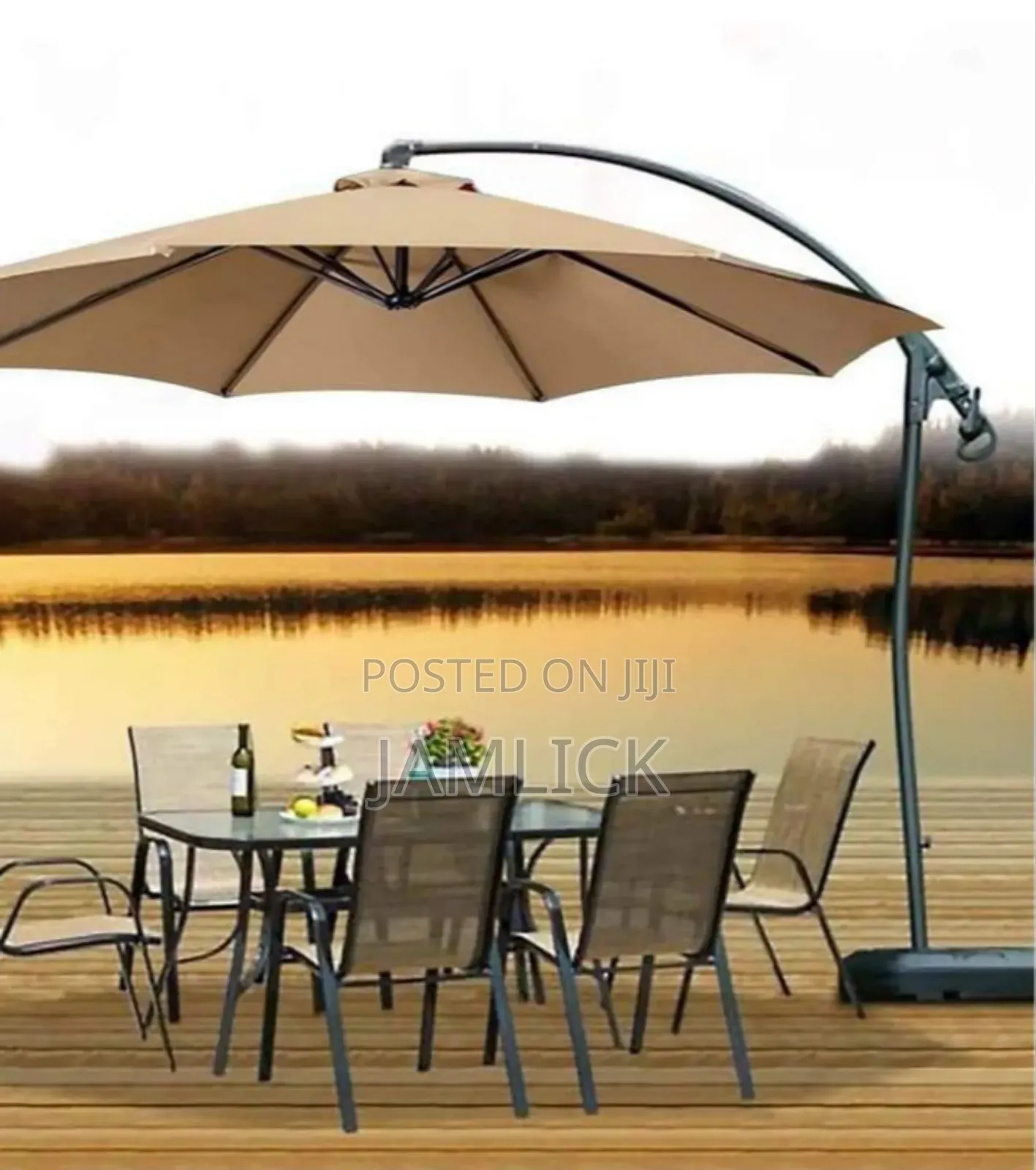 3m High-Quality Canvas Outdoor Umbrella – Gn