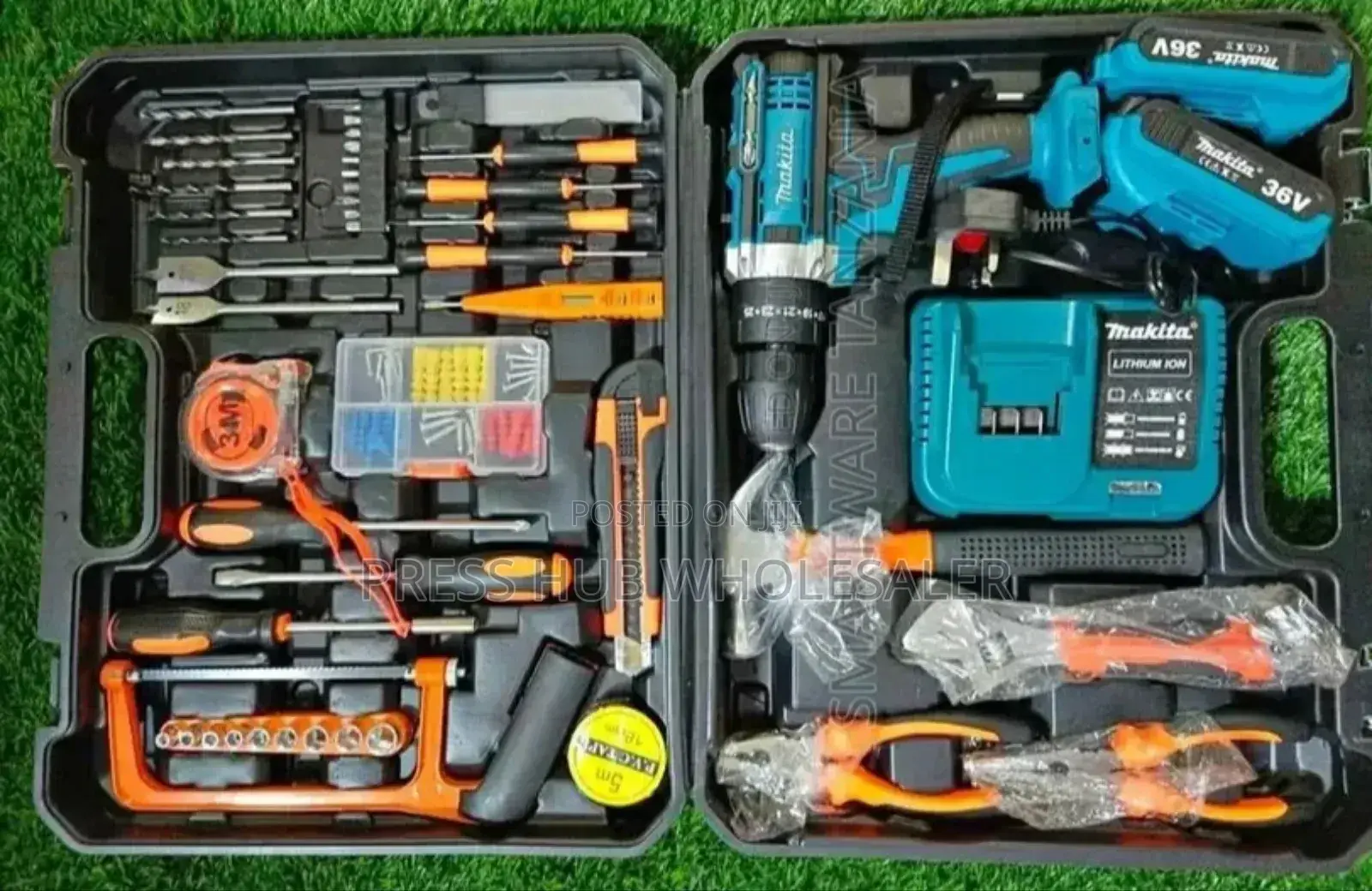 36v Makita Cordless Drill and Tool Set, " 