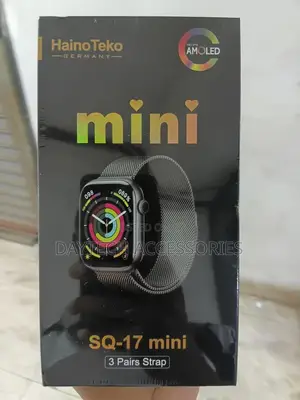 Haino Teko Sq17 Mini Smart Watch With Amoled Display 3 Pair Straps