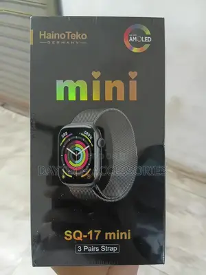 Haino Teko Sq17 Mini Smart Watch With Amoled Display 3 Pair Straps