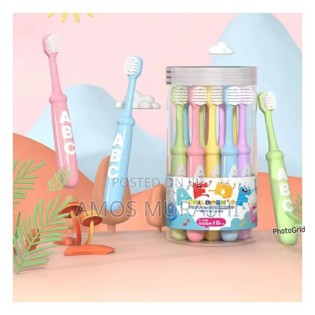 10pcs Cute Children Small Head Soft Bristle Toothbrush - main view