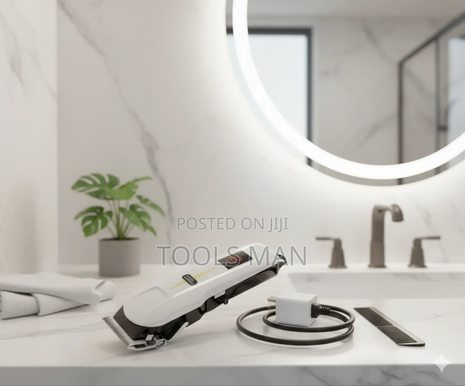 Professional Hair Clipper Ol-6008. Cordless Usb-C. Shaver Display