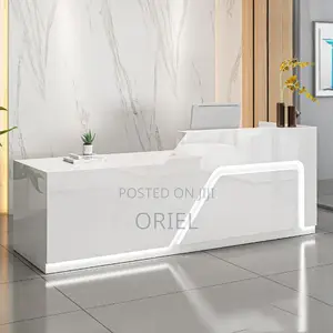 Reception Desks; Custom 180cm Led Office Lobby Reception Counter