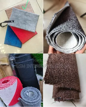 Wall to Wall Carpets Light Grey and Dark Brown/Black