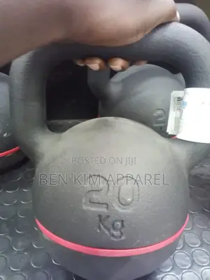 20 KGS Rubber Base Single Cast Iron European Kettlebell Rubber Base