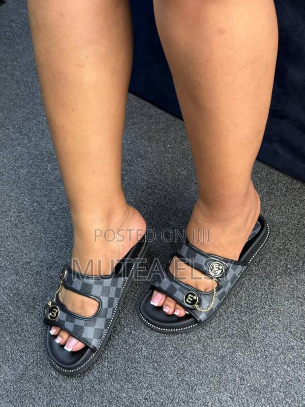 Black, Coffee Brawn Brawn Animal Print Zara Sandals - thumbnail 3