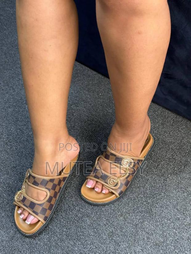 Black, Coffee Brawn Brawn Animal Print Zara Sandals - thumbnail 6