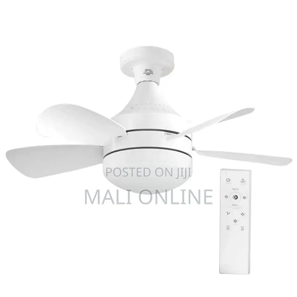 18 Inch Led Ceiling Fan Light E27 Socket Fan With Remote 3 Speed Motor
