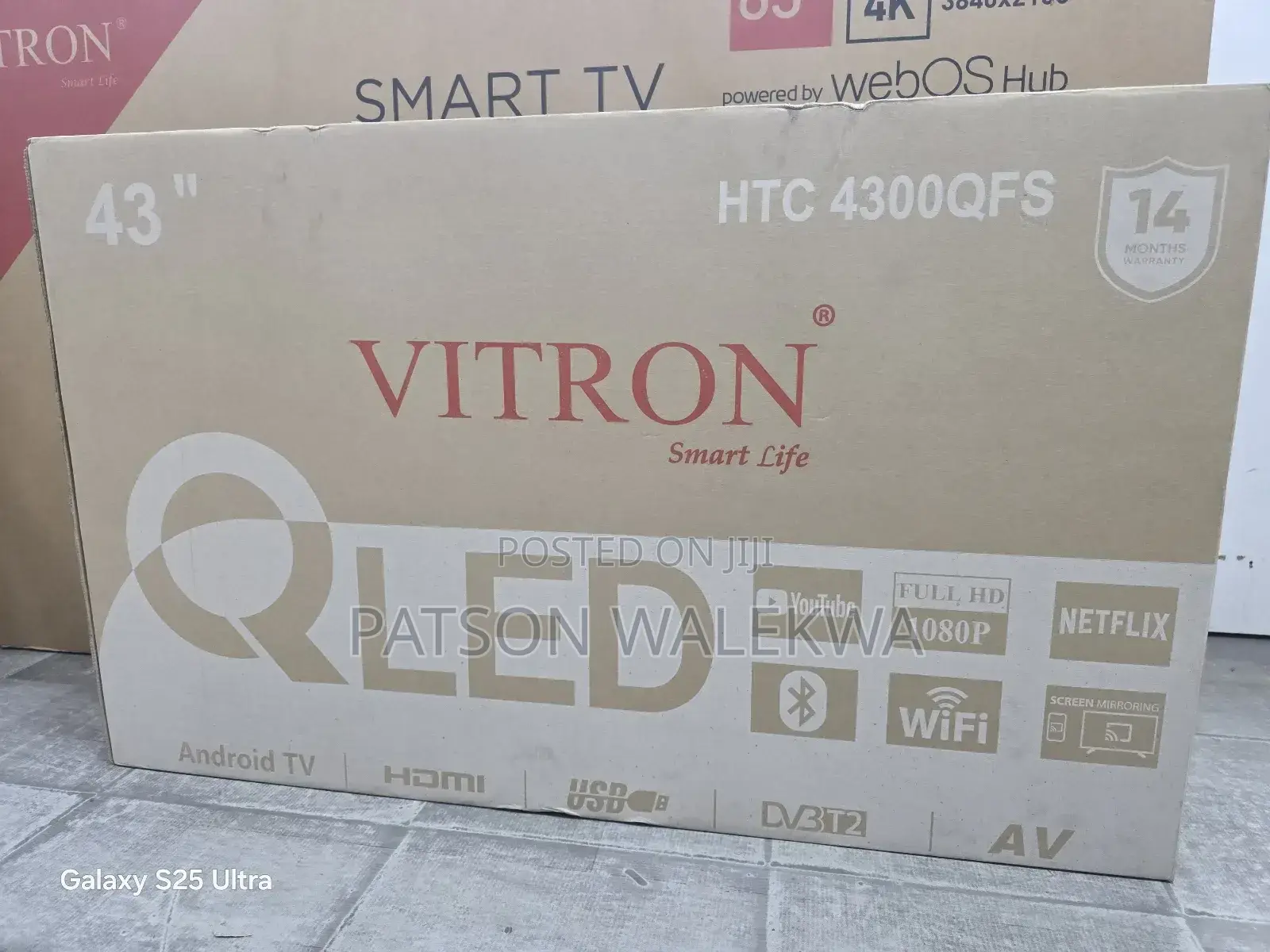 Vitron 43 Inch 4300qfs Smart Qled FHD Tv