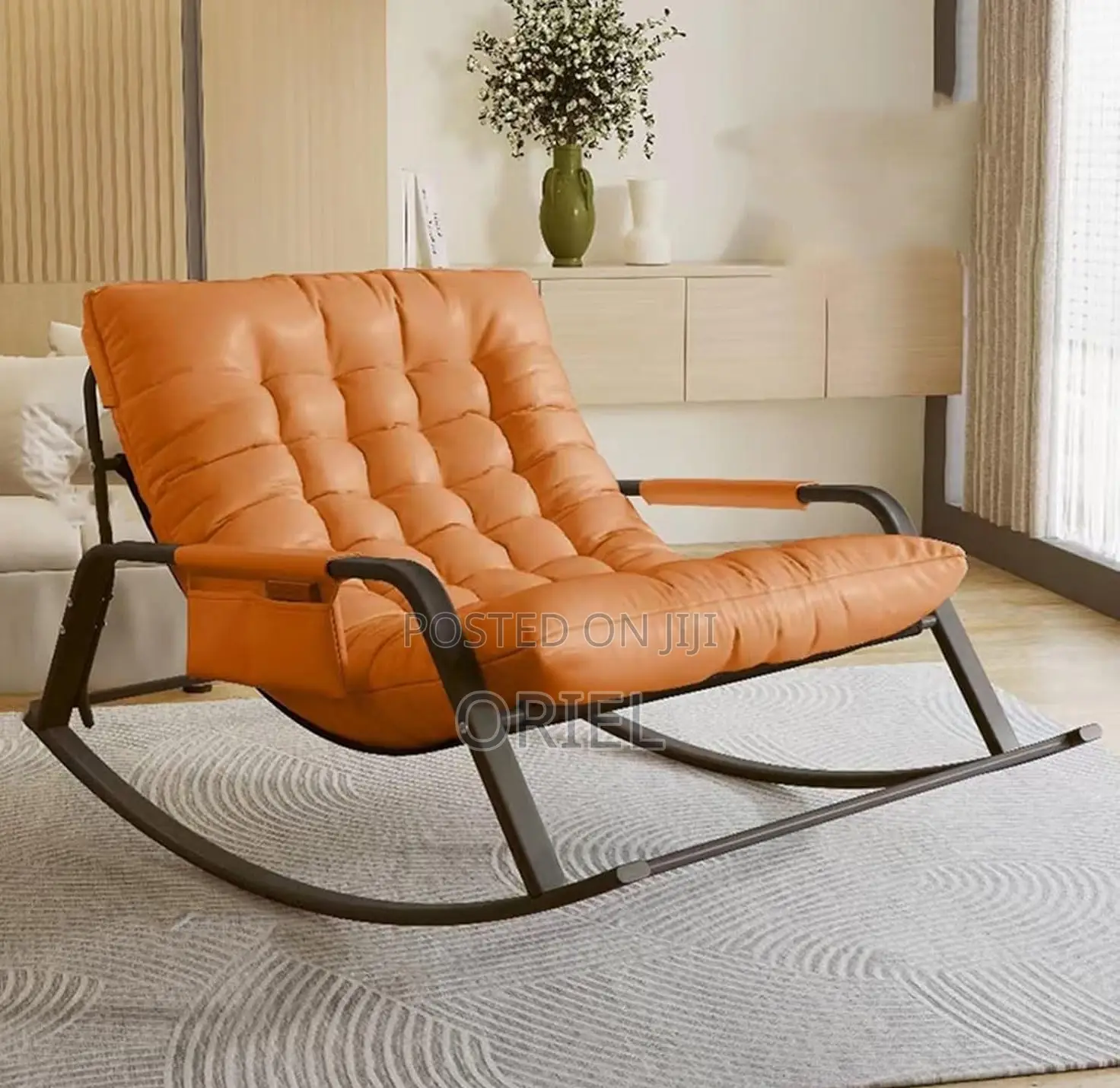Rocking Chairs; Modern Resin Wicker Rocking Chair