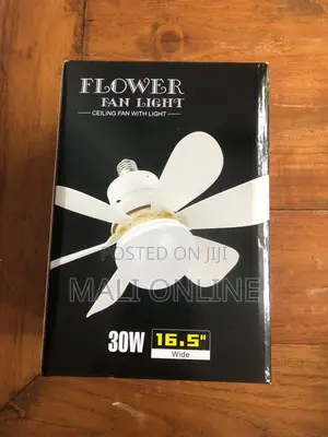 Flower Fan Light 30w Led Ceiling Fan With Remote Control E27