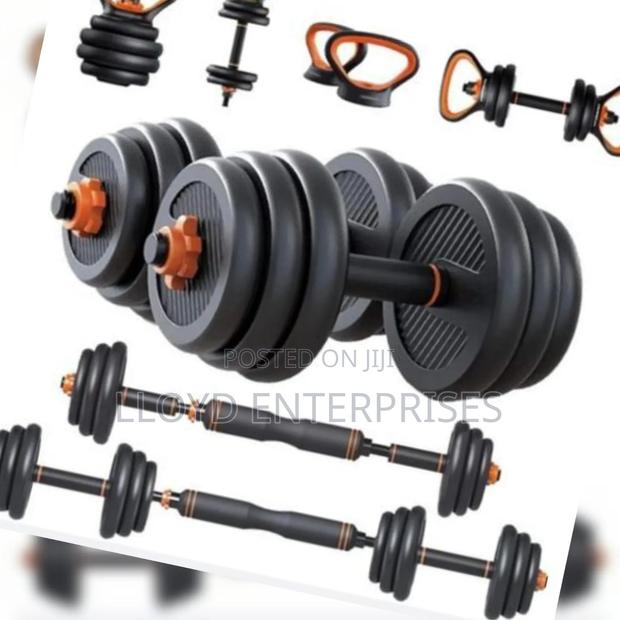50kg Adjustable Kettle Bells - Black and Orange - main view