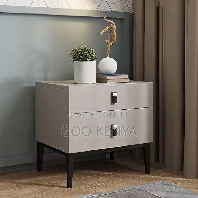 Home Cabinet; Functional Two-drawer Bedroom Stand