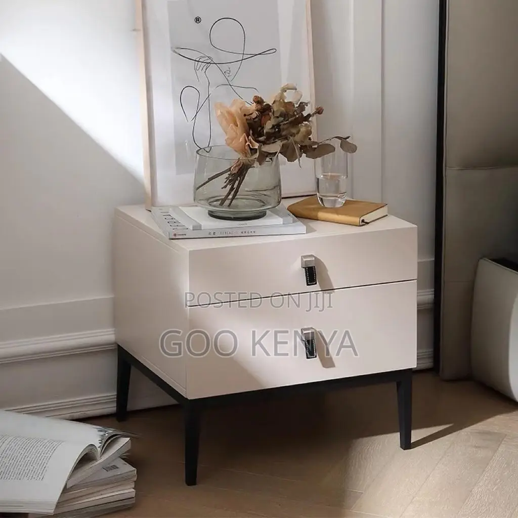 Home Cabinet; Functional Two-drawer Bedroom Stand