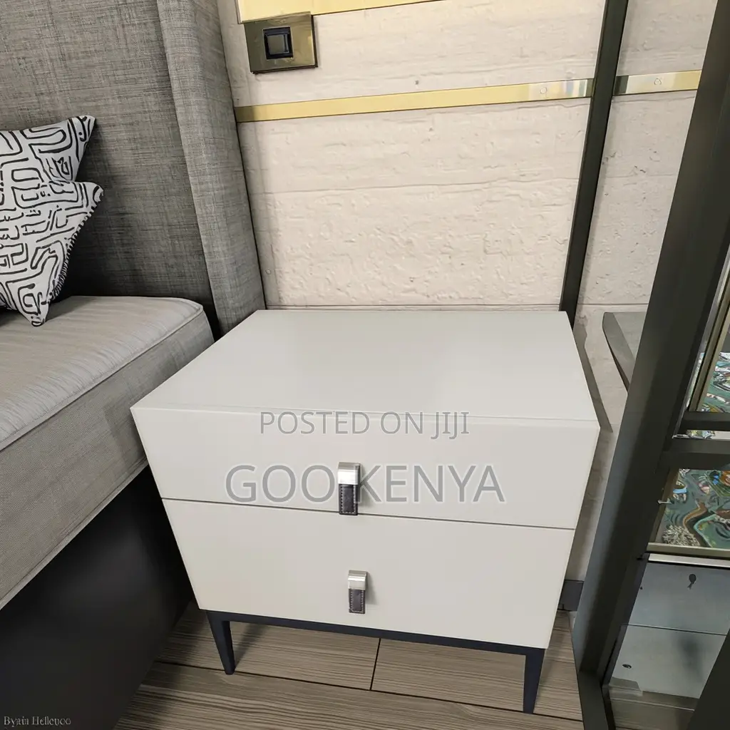 Home Cabinet; Functional Two-drawer Bedroom Stand