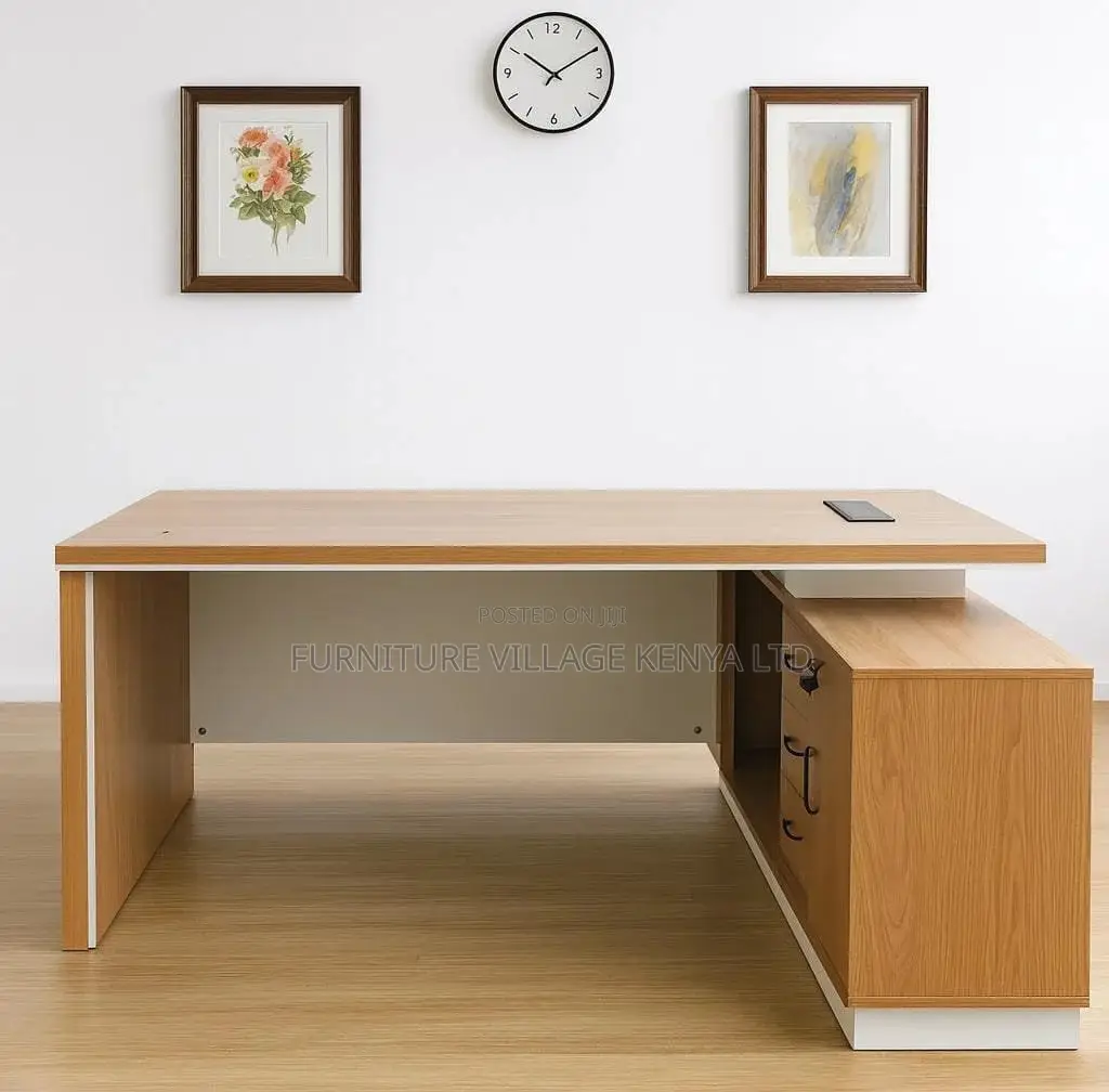 Office Desk; 1600mm Executive L-shaped Desk
