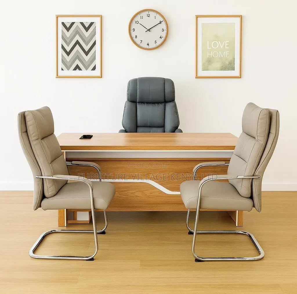 Office Desk; 1600mm Executive L-shaped Desk