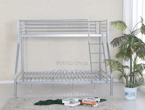 Home Bed; Modern Metal Frame Kids’ Bunk Bed