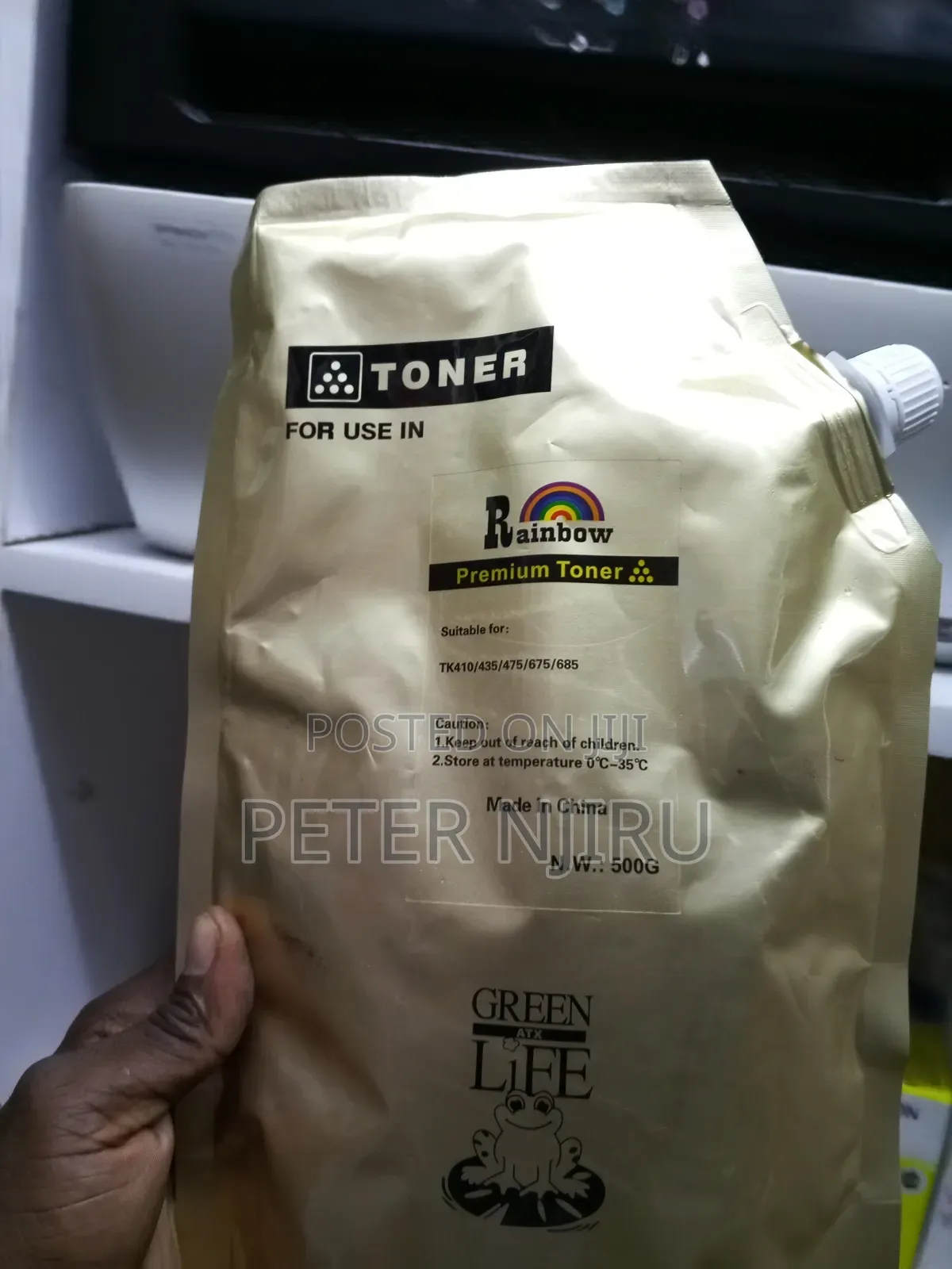 Kyocera Tonner Refill Powder 500grams Black.