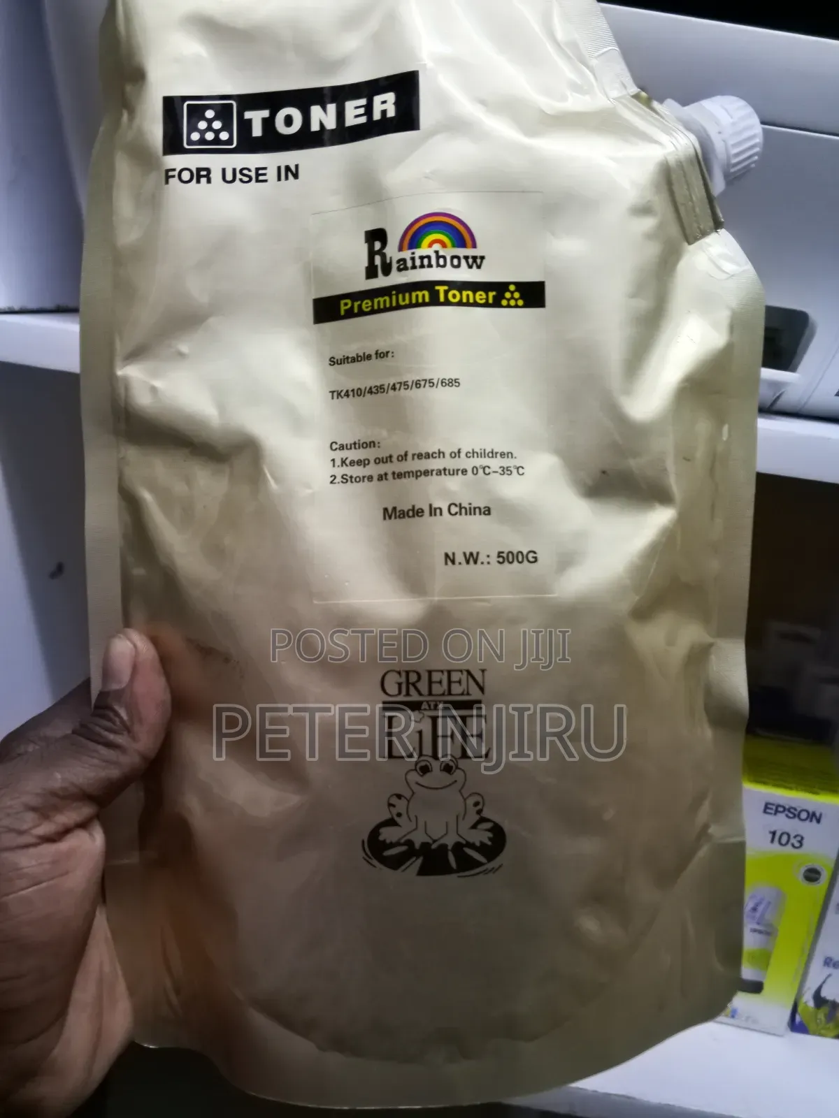 Kyocera Tonner Refill Powder 500grams Black.