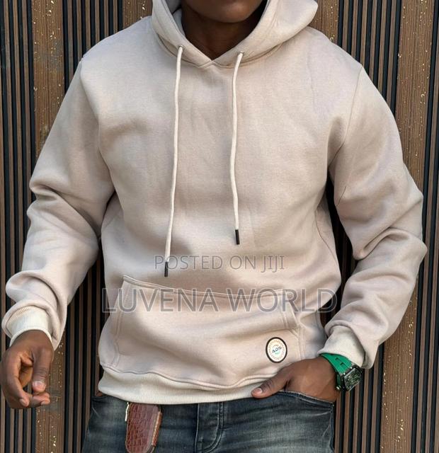 Beige And Cream White Hoodies