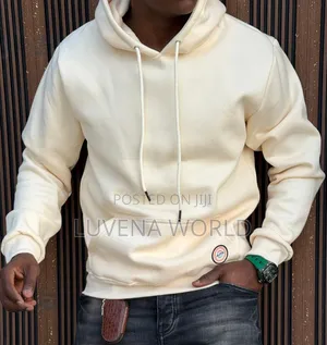 Beige And Cream White Hoodies
