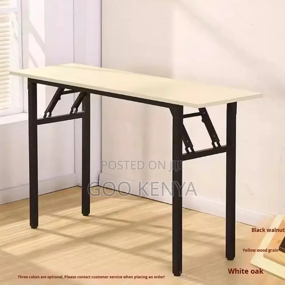 Home Table; Durable Wooden Patio Table With Foldable Design