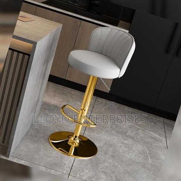European Luxury Leather Bar Stool - main view