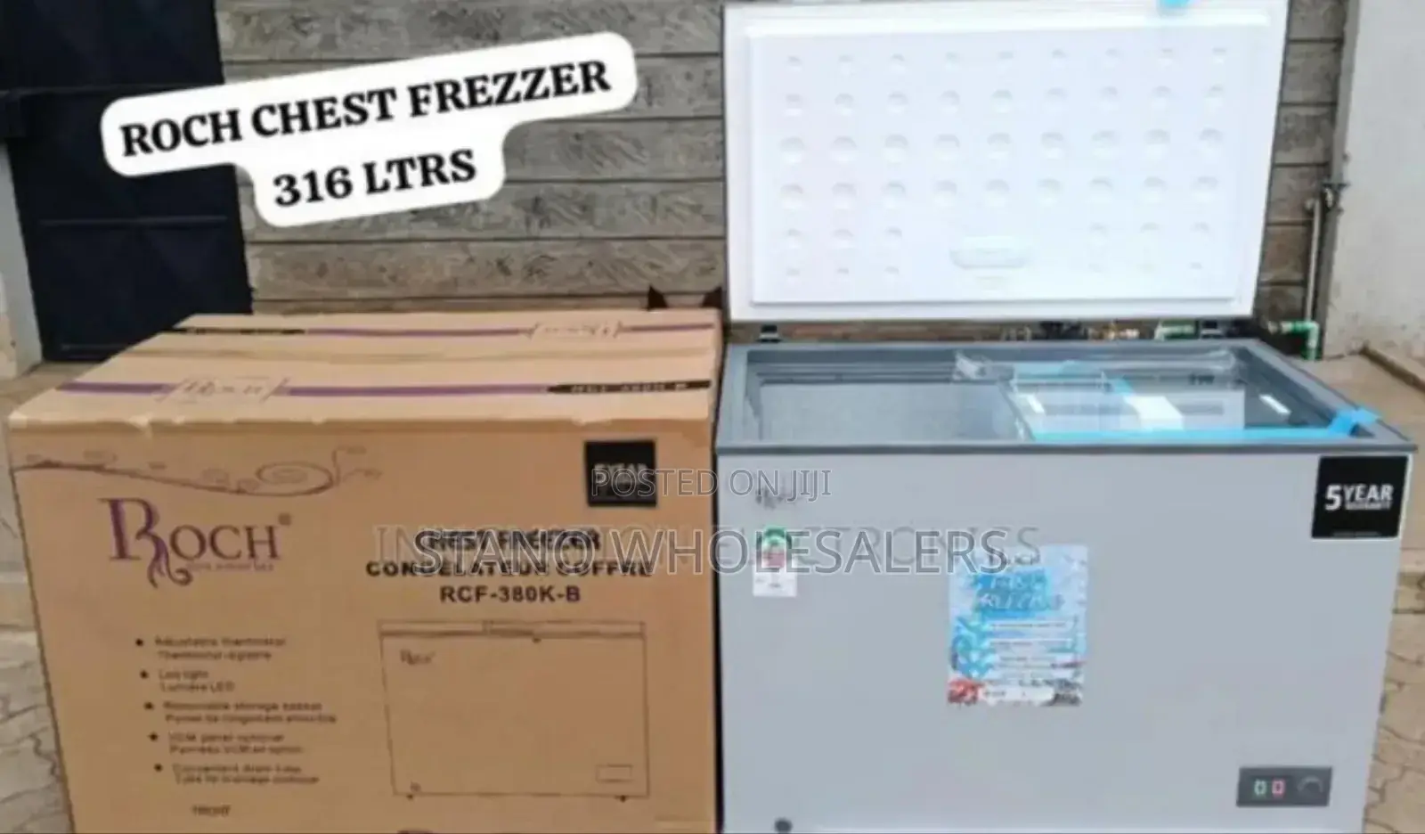 Colour Silver New Roch 316litres Freezer