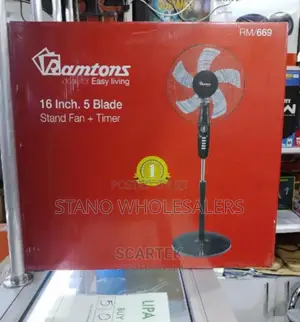 5bladed. 5blades. Ramtons 16inch Stand Fan
