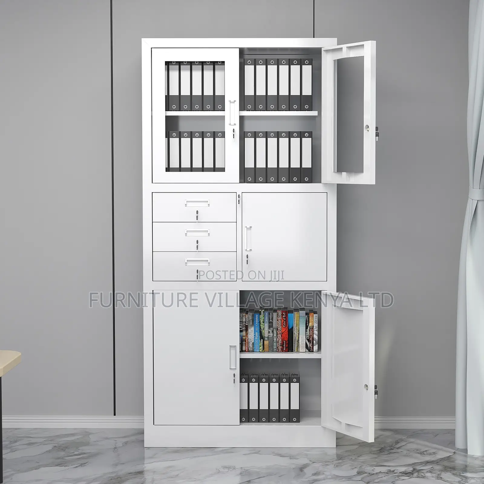 Office Cabinet; Heavy-duty Metallic Office Cabinet