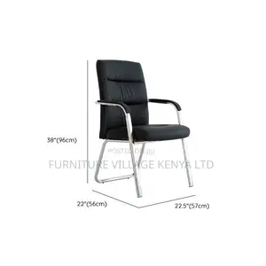 Office Chair; Leather Conference Visitor's Chair