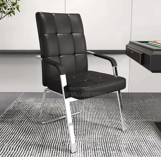 Office Chair; Leather Conference Visitor's Chair