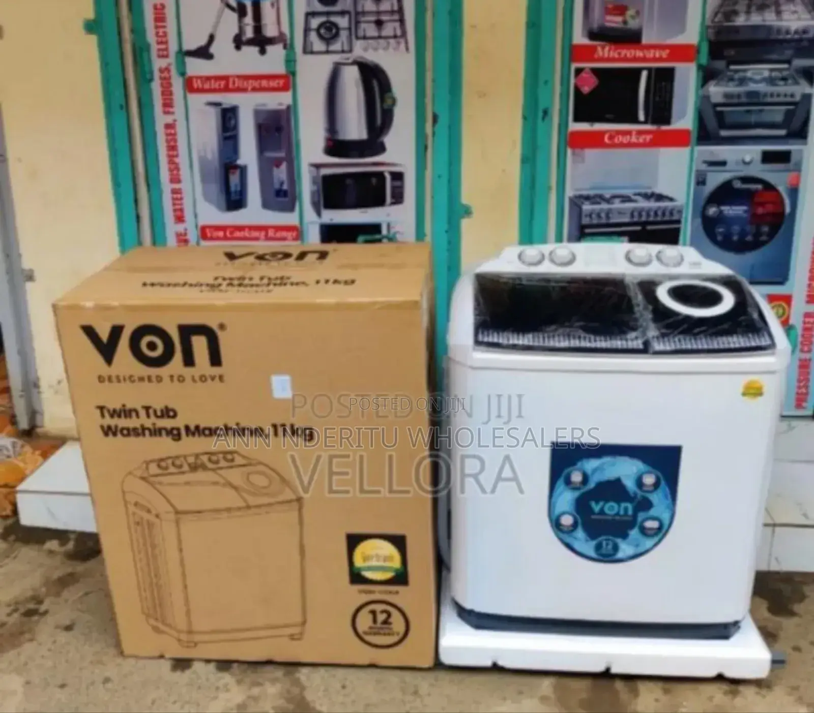 Double Tab. Von 11kgs Washing Machine. Von