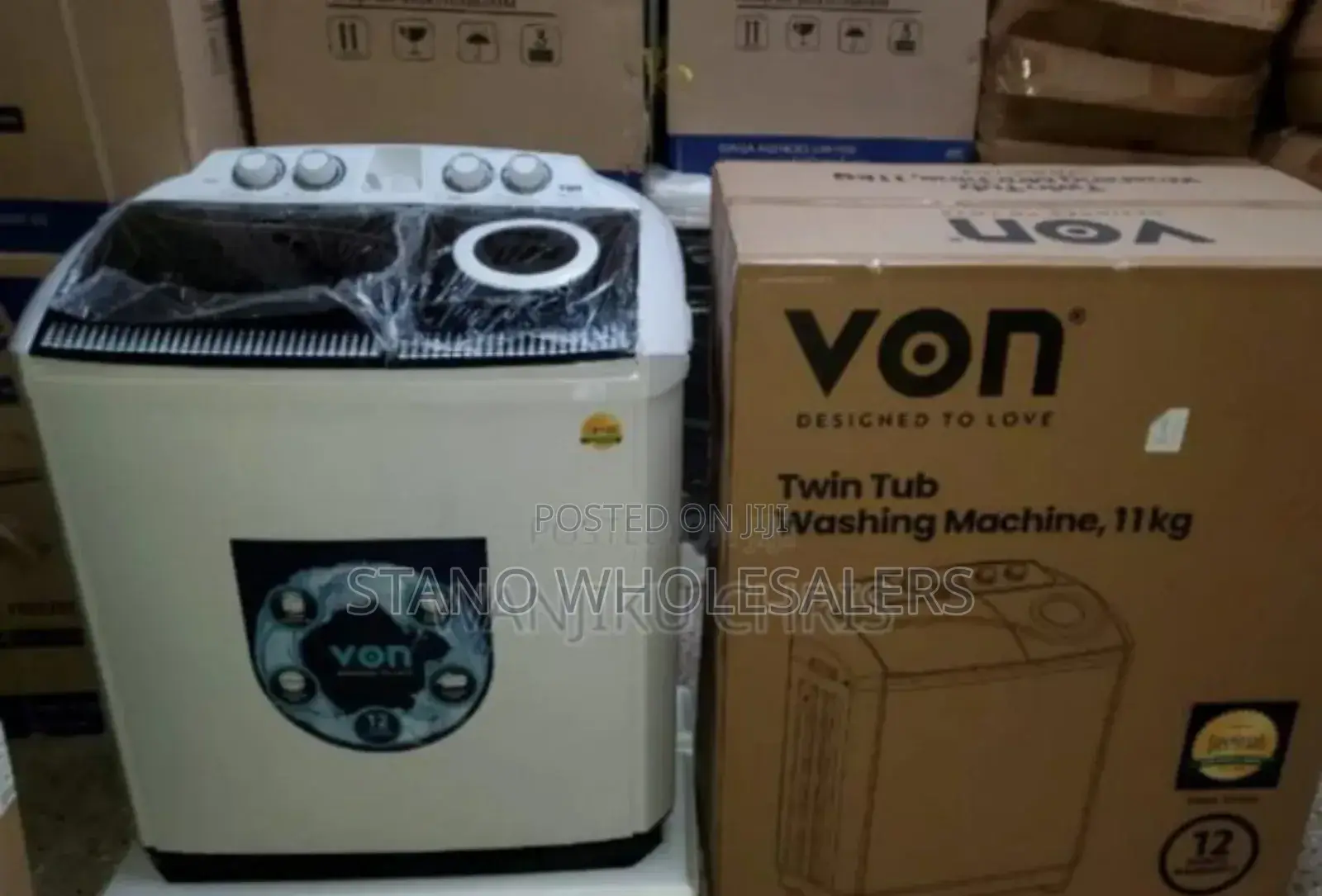 Pay on Delivery. Von 11kgs Washing Machine. Affordable