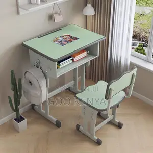 Kids Furniture; Space-saving Study Desk And Chair Combo