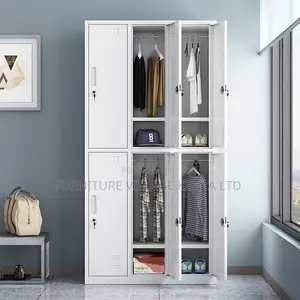 Office Cabinet; 6 Doors Metal Locker Storage Cabinet