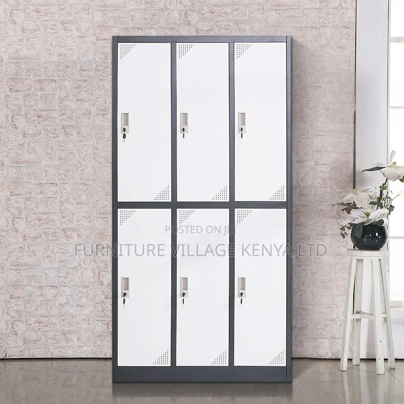 Office Cabinet; 6 Doors Metal Locker Storage Cabinet