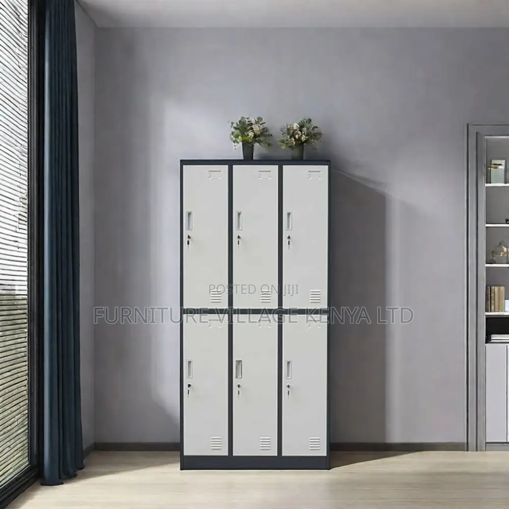 Office Cabinet; 6 Doors Metal Locker Storage Cabinet