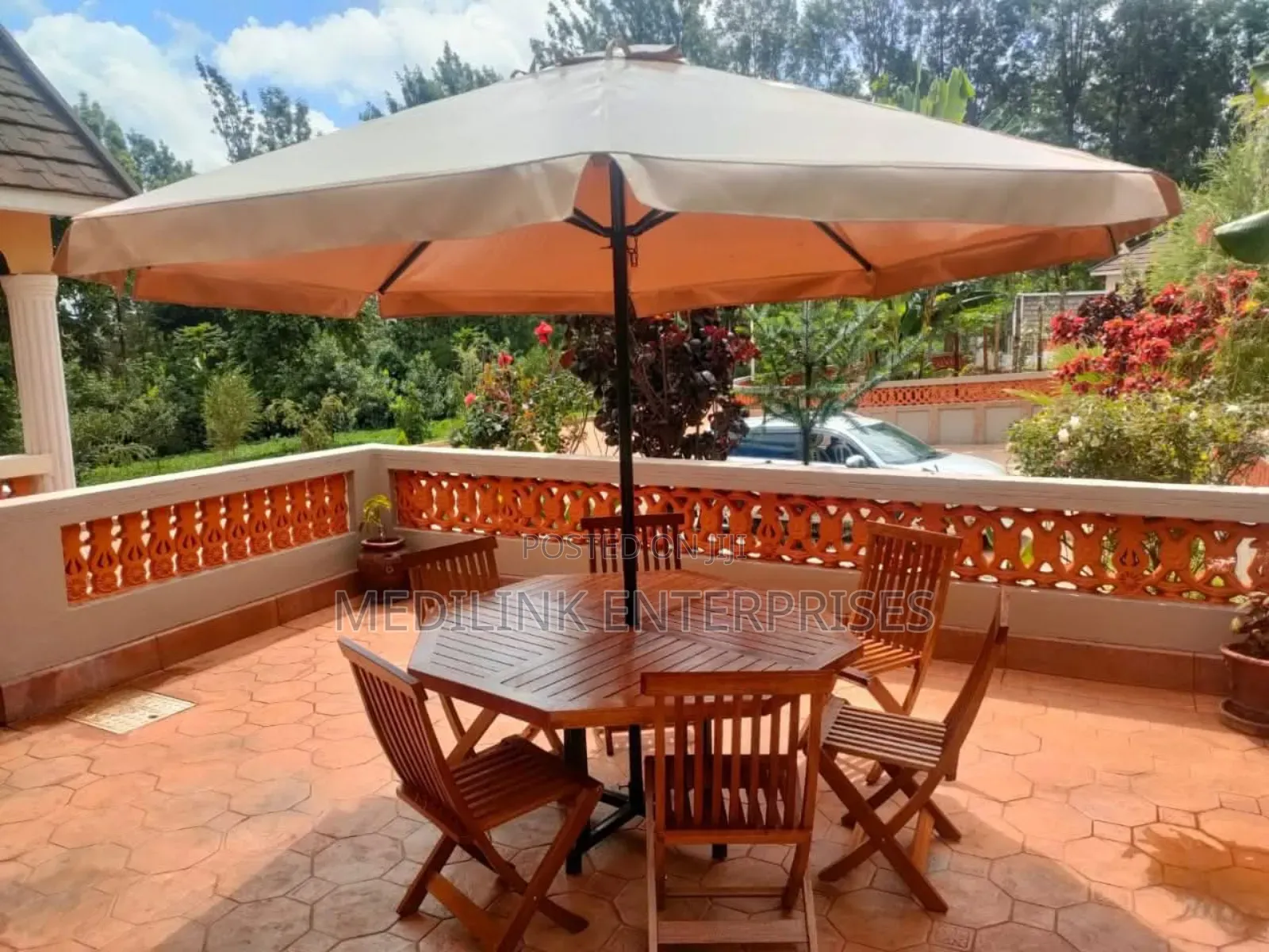 Foldable Chairs Six Seater Garden Shades