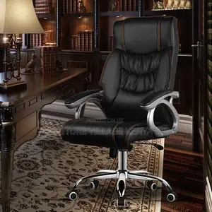 Office Chair; Ergonomic Executive Leather Office Seat