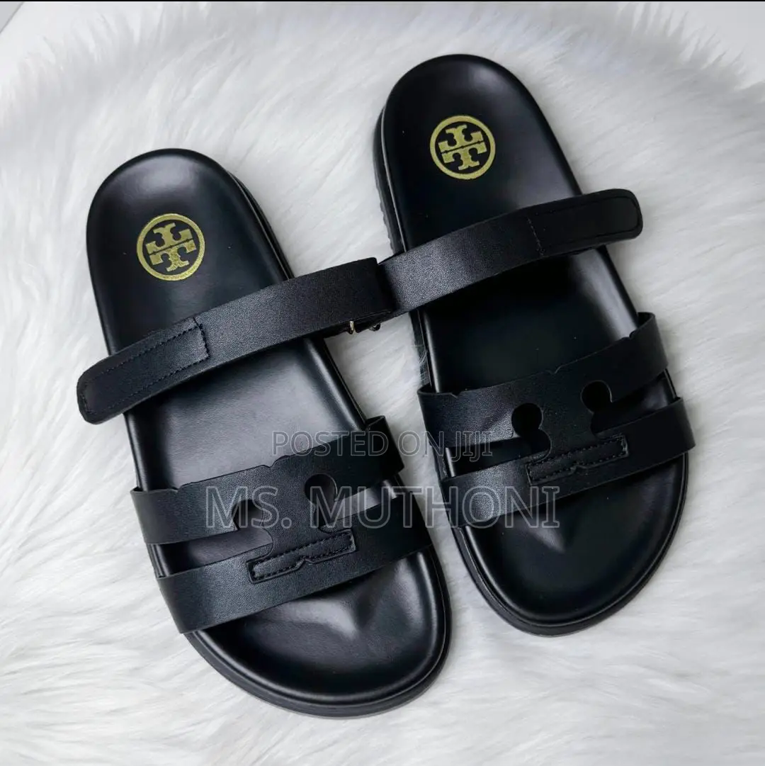 Ladies Tory Burch Double T Slides Size 37-42