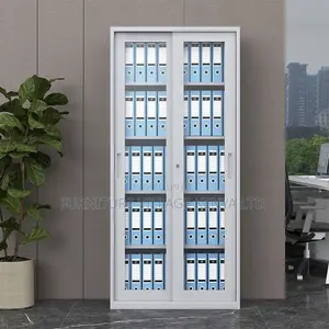 Office Cabinet; 2 Door Transparent Office Filling Cabinet