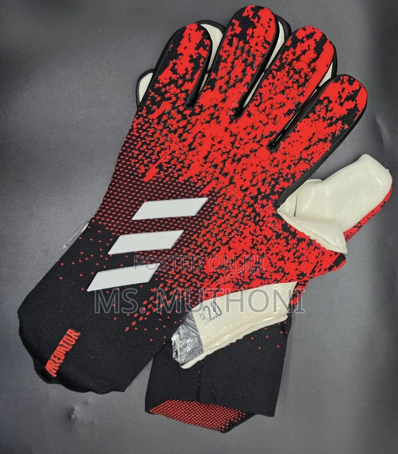 A Pair of Adidas Predator Goalkeeper Gloves, (8,9,10)