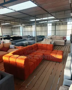 Long Lasting 6 Seater Bubble L Sofa